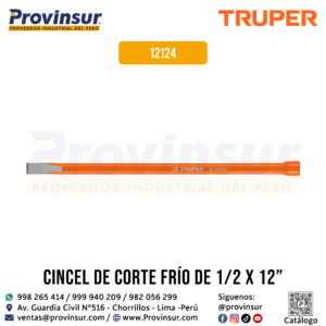 Cincel de corte frío 1/2 X 12 pulgadas 12124 Truper