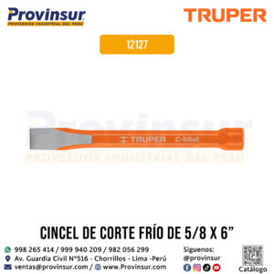 Cincel de corte frío 5/8 X 6 pulgadas 12127 Truper