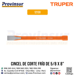 Cincel de corte frío 5/8 X 8 pulgadas 12130 Truper