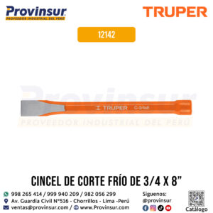 Cincel de corte frío 3/4 X 8 pulgadas 12142 Truper