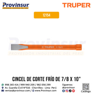 Cincel de corte frío 7/8 X 10 pulgadas 12154 Truper