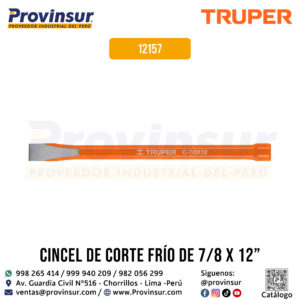 Cincel de corte frío 7/8 X 12 pulgadas 12157 Truper
