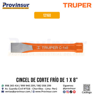 Cincel de corte frío de 1 X 8 pulgadas 12160 Truper