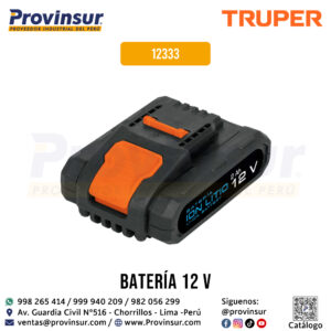 Batería ion Litio 12 V para taladro ROTI-20A y TALI-12A2 12333 Truper