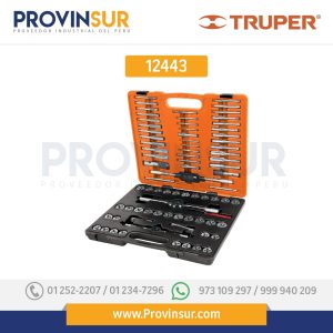 Juego de 76 piezas de machuelos y tarrajas 12443 Truper