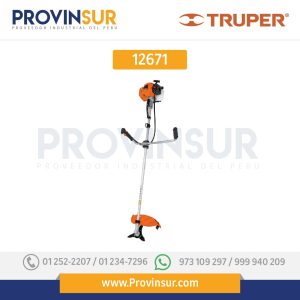 Desmalezadora a gasolina 63 cc mango "bici", 17" corte 12671 Truper