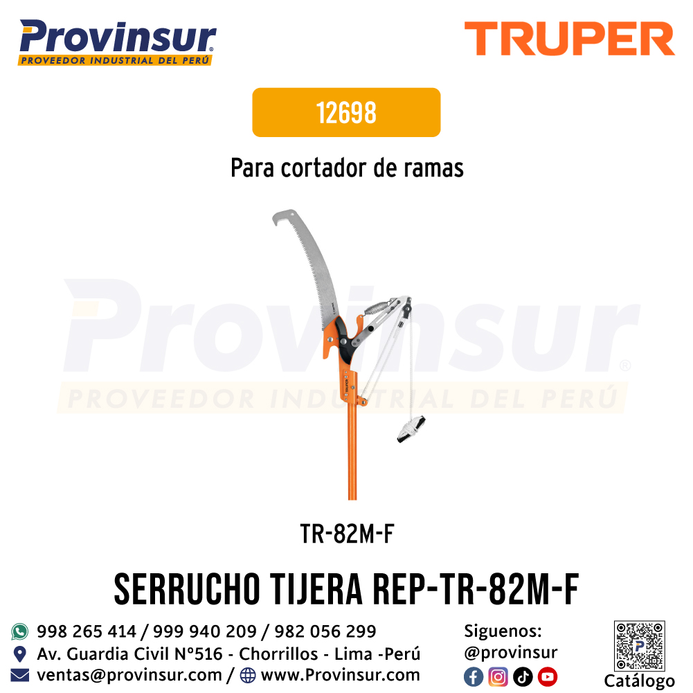 Repuesto de Cuchilla para Cortador de Ramas Altas TR-82M-F 12698 Truper 2 Repuesto de cuchilla para cortador de ramas altas TR-82M-F 12698 Truper