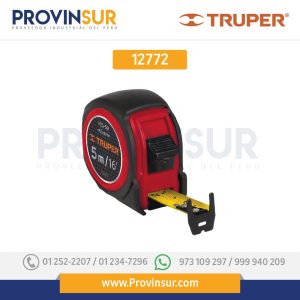 Flexómetro compacto con grip, 5 m, cinta 19 mm 12772 Truper