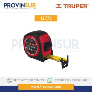 Flexómetro compacto con grip, 5.5 m, cinta 25 mm 12773 Truper