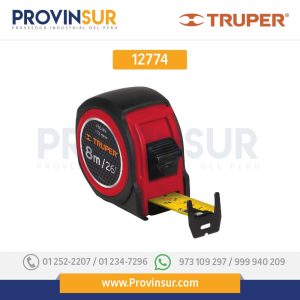 Flexómetro compacto con grip, 8 m, cinta 25 mm 12774 Truper