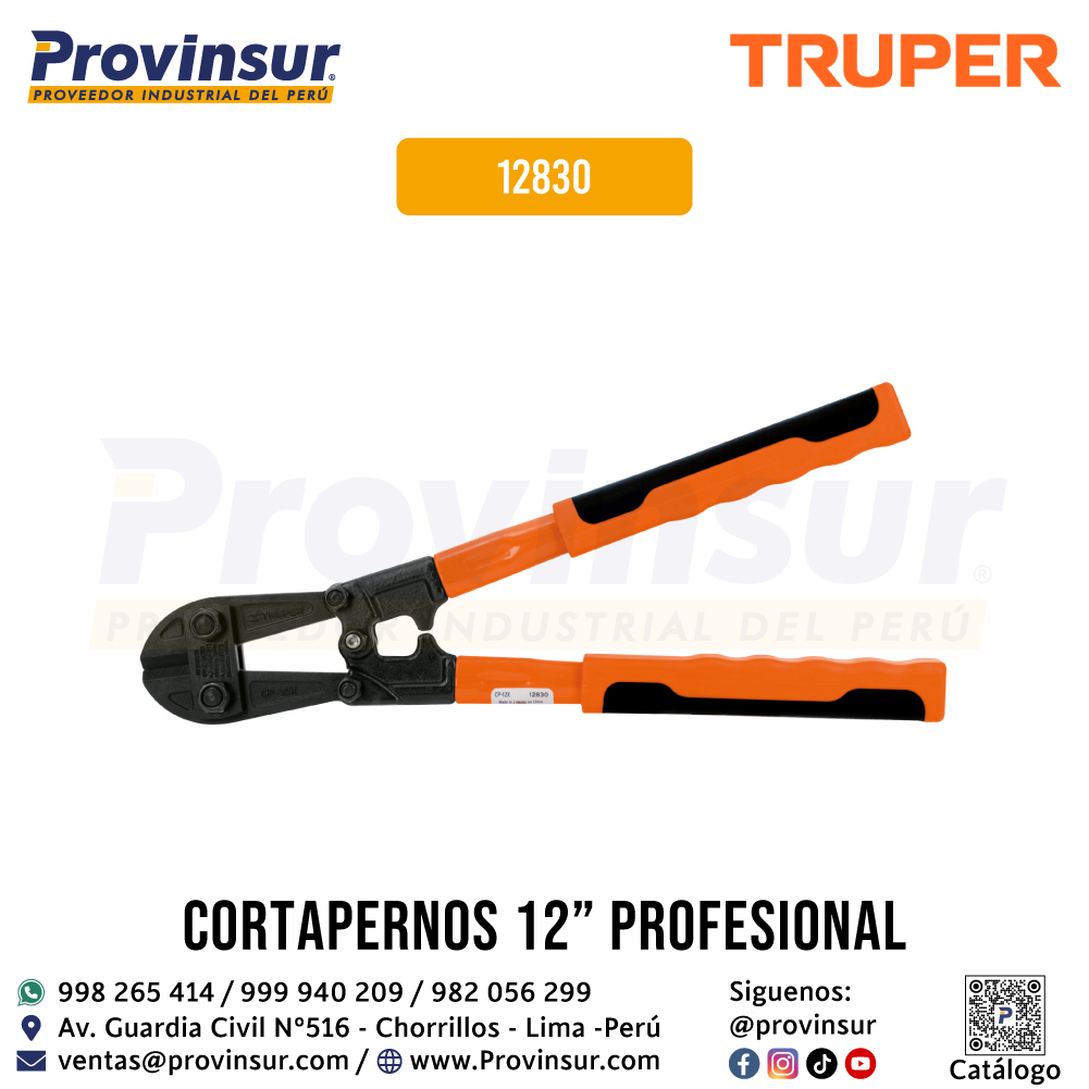 Cortapernos Profesional 12 Pulgadas 12830 Truper 1 Cortapernos profesional 12 pulgadas 12830 Truper