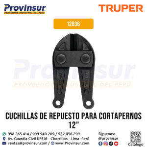 Cuchillas de repuesto para cortapernos 12 pulgadas 12836 Truper