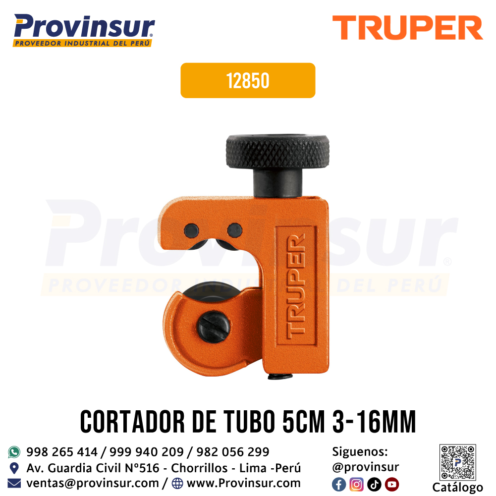 Mini-cortador de Tubo de Cobre de 1/8 Hasta 5/8 Pulgadas Cuchilla de 18 mm 12850 Truper 1 Mini-cortador de tubo de cobre de 1/8 hasta 5/8 pulgadas cuchilla de 18 mm 12850 Truper