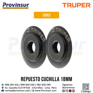 Repuesto de 2 cuchillas para cortador de tubo COT-16-50 12862 Truper