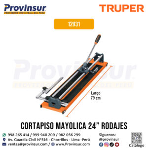 Cortador de azulejo de 24 pulgadas-60cm con baleros 12931 Truper