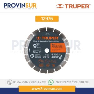 Disco de diamante, rin segmentado, 9" 12976 Truper