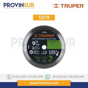 Disco de diamante, rin continuo, 9" 12978 Truper