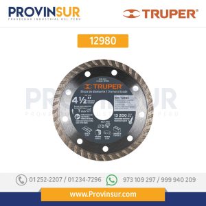Disco de diamante, rin turbo, 4-1/2" 12980 Truper