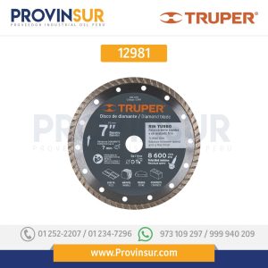 Disco de diamante, rin turbo, 7" 12981 Truper