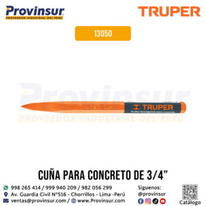 Cuña para concreto de 3/4 pulgadas 13050 Truper