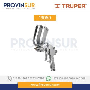 Pistola p/pintar gravedad LVMP, vaso aluminio, boquilla 2.0mm 13060 Truper