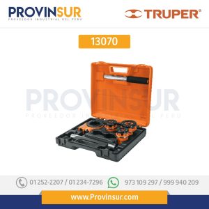 Juego de 4 tarrajas para tubo 13070 Truper