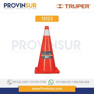 Cono de precaución, 70 cm con reflejante 13123 Truper