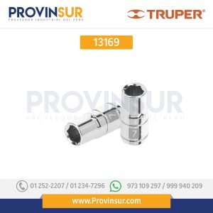 Dado de 6 puntas, cuadro 1/4" de 7mm 13169 Truper