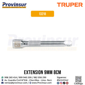 Extensión de 3 pulgadas para ratchet-cuadro 1/4 pulgadas 13218 Truper