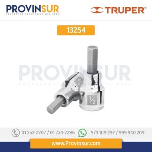 Dados de punta hexagonal, cuadro 1/2" de 7/16" 13254 Truper