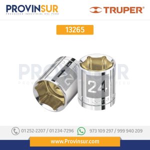 Dado de 6 puntas, cuadro 1/2" de 15mm 13265 Truper