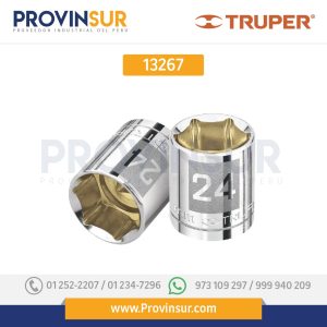 Dado de 6 puntas, cuadro 1/2" de 17mm 13267 Truper