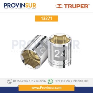 Dado de 6 puntas, cuadro 1/2" de 21mm 13271 Truper
