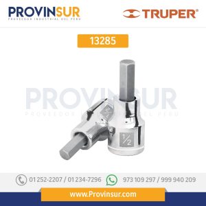 Dados de punta hexagonal, cuadro 1/2" de 14mm. 13285 Truper