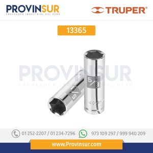 Dado de 6 puntas largo para bujía cuadro 1/2" standard 5/8" 13365 Truper