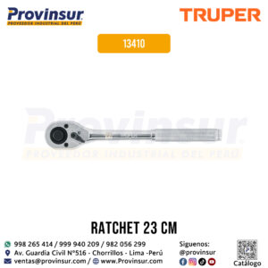 Ratchet cuadro de 1/2 pulgada cabeza de pera de liberación rápida 13410 Truper