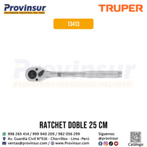 Ratchet doble cuadro de 3/8 y 1/2 pulgada 13413 Truper