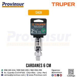Nudo universal para dados con cuadro 1/2 pulgada 13428 Truper