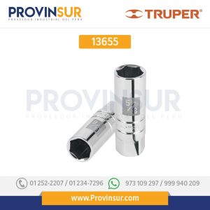 Dado de 6 puntas de 5/8" para bujías, cuadro 3/8" 13655 Truper