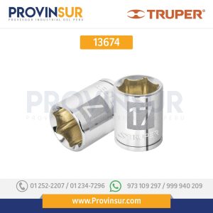 Dado de 6 puntas, cuadro 3/8", de 10mm 13674 Truper