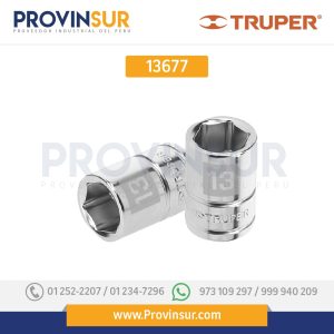 Dado de 6 puntas, cuadro 3/8", de 13mm 13677 Truper