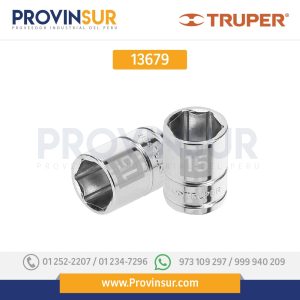 Dado de 6 puntas, cuadro 3/8", de 15mm 13679 Truper