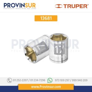 Dado de 6 puntas, cuadro 3/8", de 17mm 19681 Truper