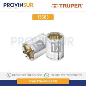 Dado de 6 puntas, cuadro 3/8", de 19mm 13683 Truper