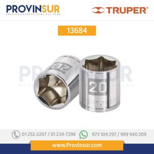 Dado de 6 puntas, cuadro 3/8", de 20mm 13684 Truper