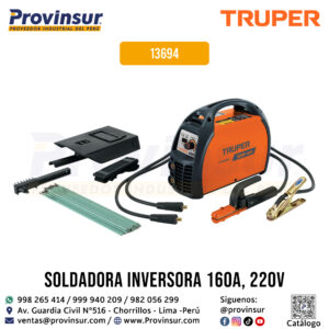 Soldadora inversora 160 A 220 V 13694 Truper