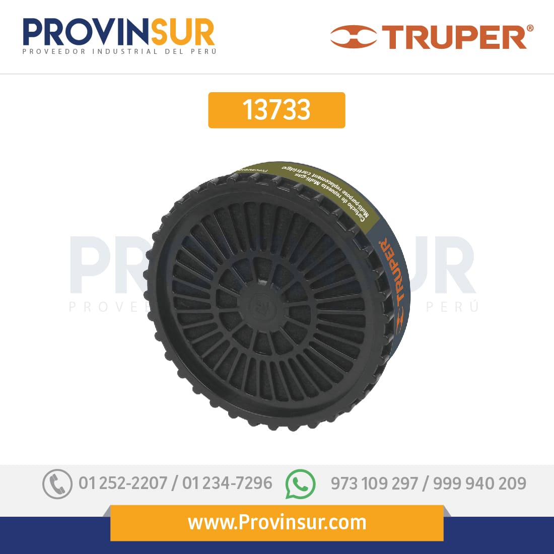 Cartucho de repuesto, multi gas, bolsa con 2 pzas 13733 Truper 1 Cartucho de repuesto, multi gas, bolsa con 2 pzas 13733 Truper