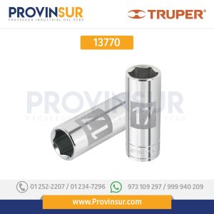 Dado de 6 puntas, largo, cuadro 3/8" de 10mm 13770 Truper