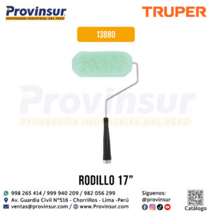 Rodillo para pintar de 7 x 5/8 pulgadas en superficies poco rugosas 13880 Truper
