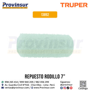 Felpa para rodillo de 7 x 5/8 pulgadas en superficies poco rugosas 13892 Truper